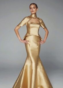 Mermaid gown with separate corset