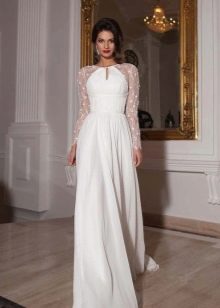 Wedding dress from the collection Crystal Design 2015 closed with sleeves