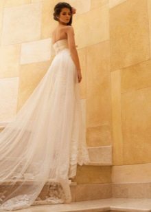 Wedding dress with train from the Crystal Desing 2014 collection