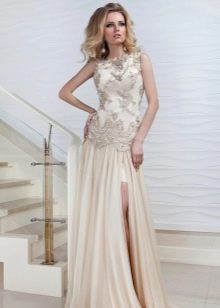 Evening dress by Oksana Mukha with embroidery and lace