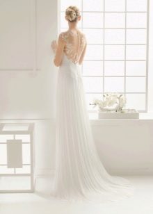 2016 wedding dress with open back illusion