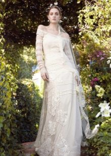Boho style wedding dress