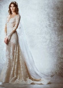 Zuhair Murad 2015 레이스 웨딩 드레스