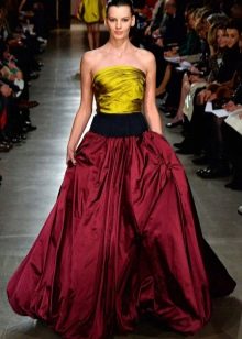 lush evening dress from Oscar de la renta