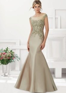 Mermaid evening dress for women 40 years
