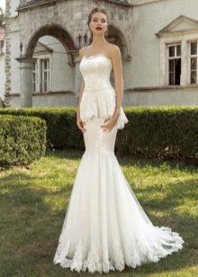 Robe de mariée sirène à basque