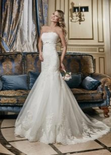 Mermaid lace wedding dress from Eva Utkina