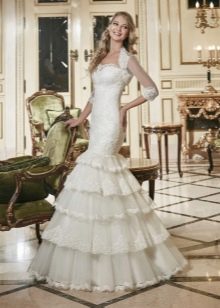 Mermaid wedding dress with bolero