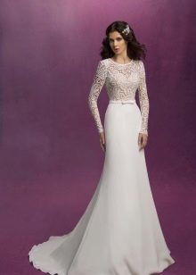 Wedding dress from the SONESTA collection with lace top