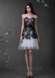 Wedding dress from the collection Love Story black and white