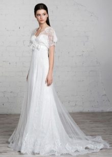 Wedding dress with bolero