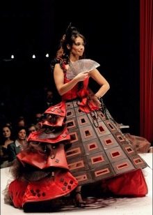 Lush chocolate evening dress