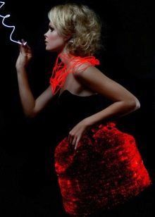 Rainbow Winters color change gown red