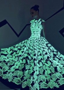 Luminous evening dress