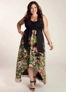 Evening dress short in front long in back