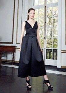 Black Party Midi Evening Dress