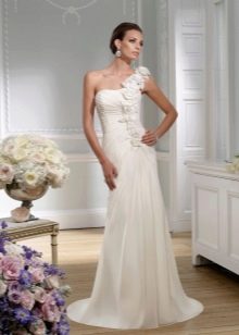 Greek wedding dress with train