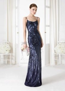 sequin evening dress