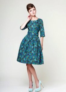 Robe de soirée turquoise
