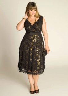 Evening dress with wrap