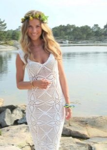 Crochet wedding dress from motives