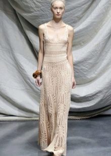 Knitted catwalk wedding dress