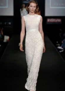 Crochet wedding dress from the catwalk