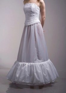 Wedding petticoat on soft a-line rings