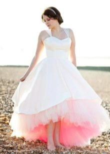 Lush wedding dress with a petticoat