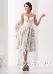 Short wedding dress from Slanovski