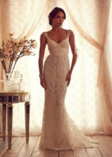 Anna Campbell Gossamer Wedding Dress with Decorations