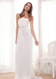 Straight wedding dress