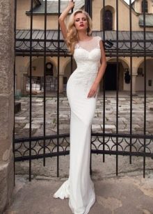 Wedding dress from Oksana Mukha tight-fitting