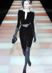 Formal velvet dress