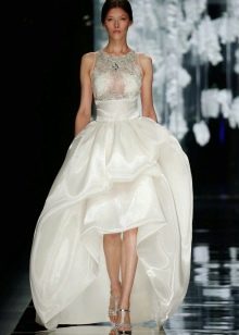 Wedding dress short in front long in back from Yolan Chris