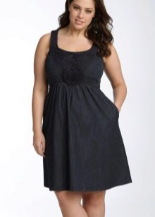Dress for plump denim