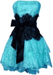Black and blue dress