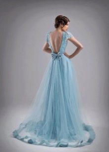 Light blue evening dress