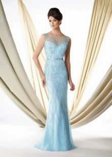 Long blue dress