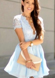Light blue short dress