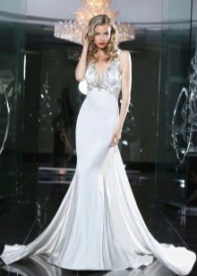 Silk wedding dress
