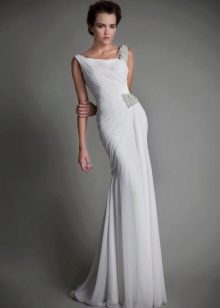 Asymmetrical wedding dress
