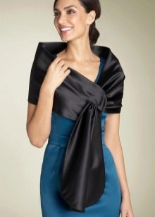 Evening dress with stole