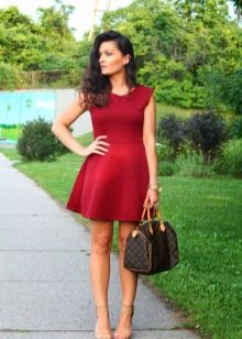 Light shade dress Marsala