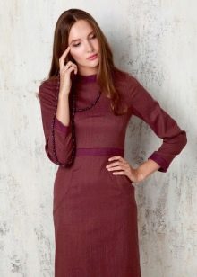 Marsala casual dress