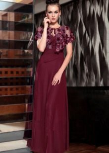 Burgundy dress