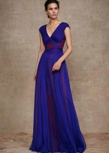 Blue chiffon dress