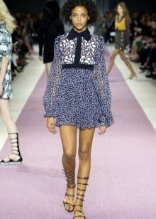 Chiffon shirt dress