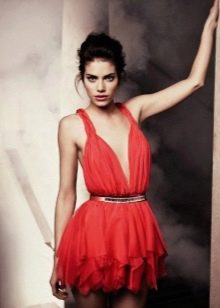 Chiffon mini dress