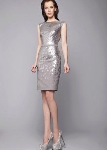 Silver gray dress color
